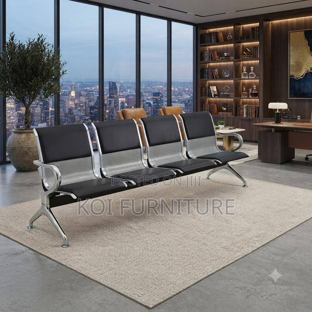 Office Benche; Four Seaters Leather Bench for Instution Area Reception - thumbnail 5