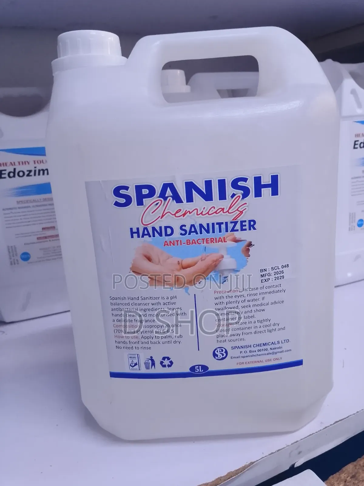 Spanish Hand Sanitizer
