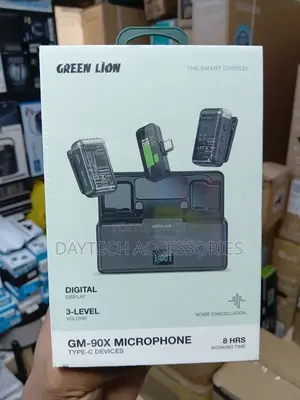 The Green Lion GM-90X Wireless Portable Type-C Microphone.