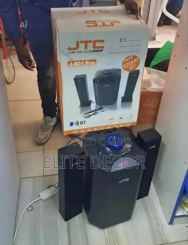 JTC J-801 Pro 2.1CH Bluetooth Home Theatre Speaker System –12000W PMPO - main view