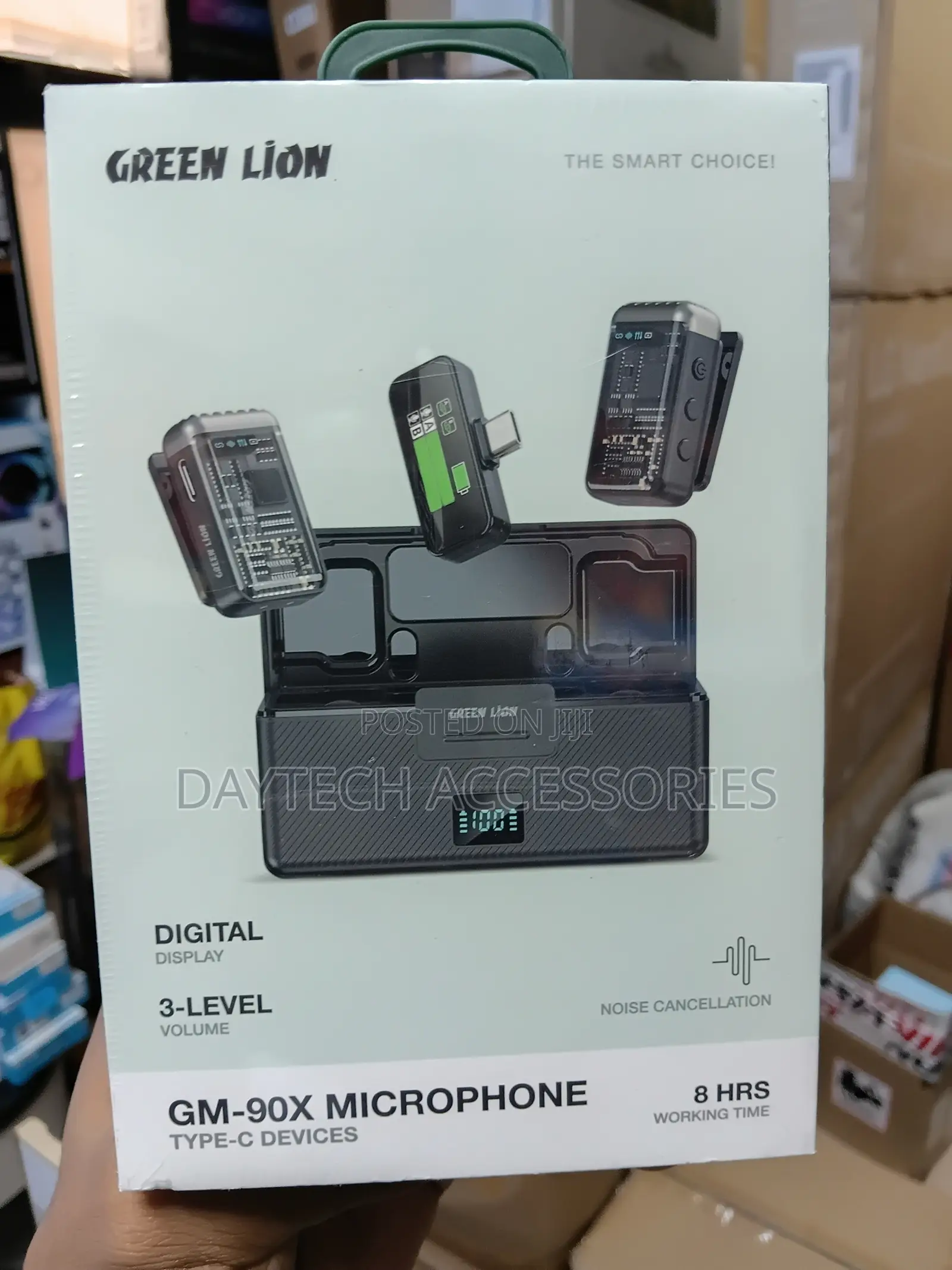 Green Lion GM-90X Wireless Type-C Microphone - Black