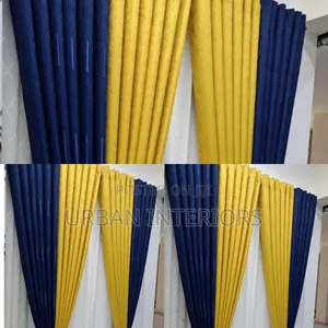 Modern Yellow Blue Curtains Modern Yellow Blue Curtain Ready Made