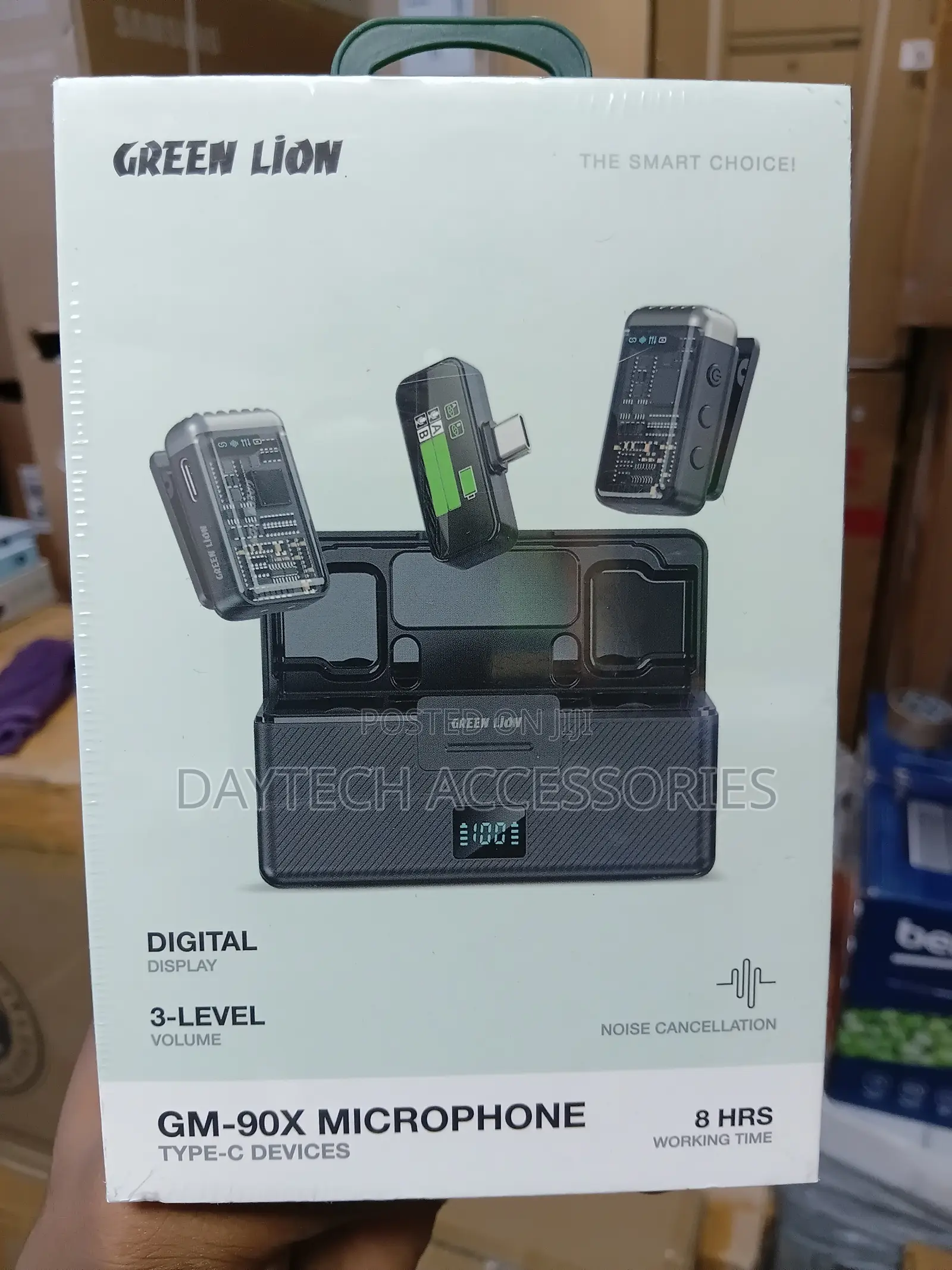 Green Lion (GNGM90XMICBK) GM-90X Wireless Microphone USB-C - Black