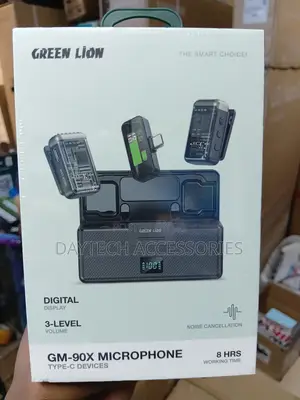 Green Lion (GNGM90XMICBK) GM-90X Wireless Microphone USB-C - Black