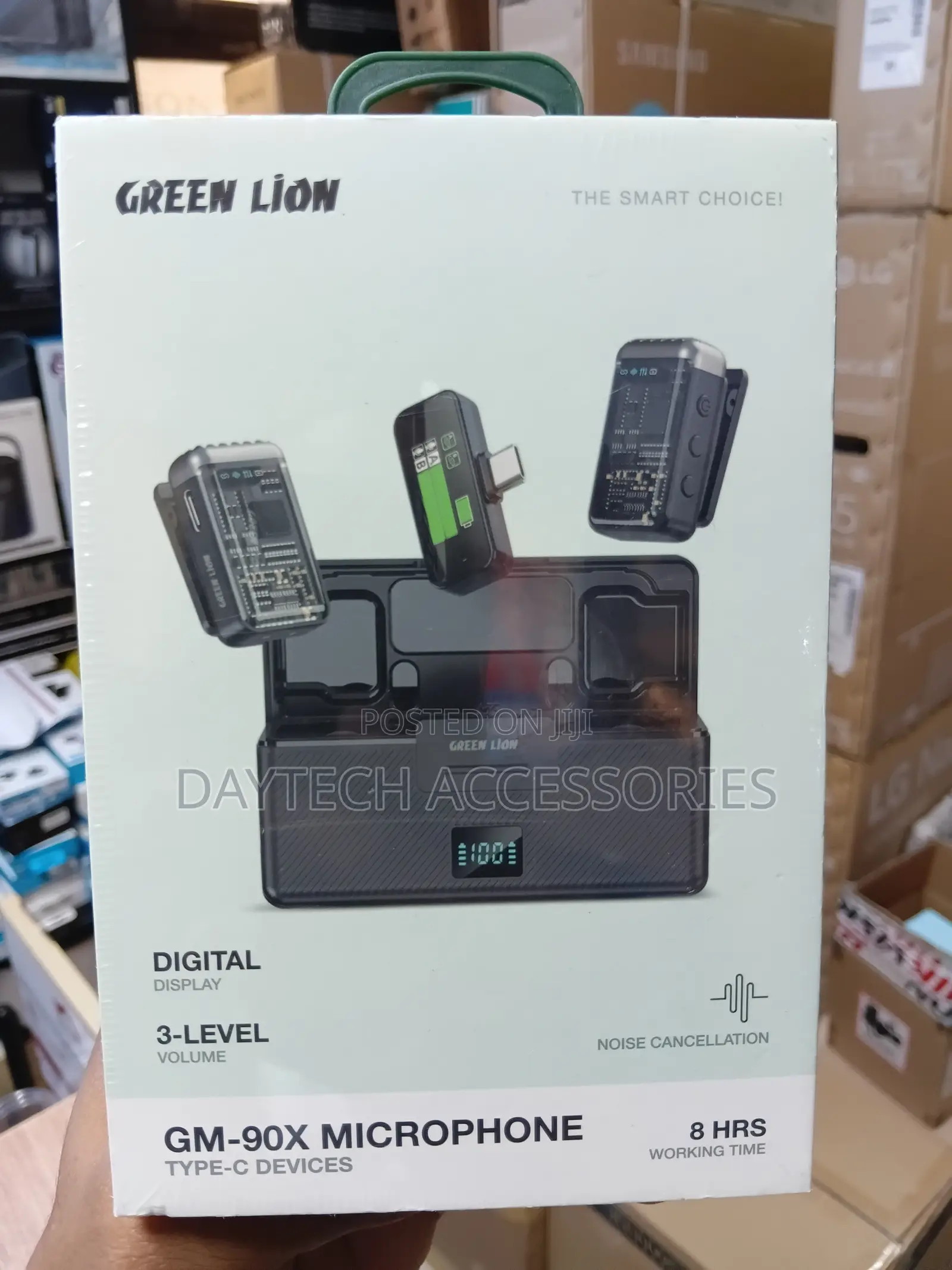 Green Lion (GNGM90XMICBK) GM-90X Wireless Microphone USB-C - Black