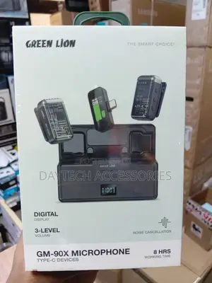 Green Lion (GNGM90XMICBK) GM-90X Wireless Microphone USB-C - Black