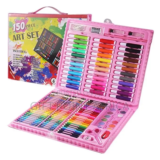 150-Piece Multicolor Kids Art Set Drawing, Painting Coloring Kit