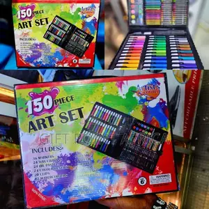 150-Piece Multicolor Kids Art Set Drawing, Painting Coloring Kit