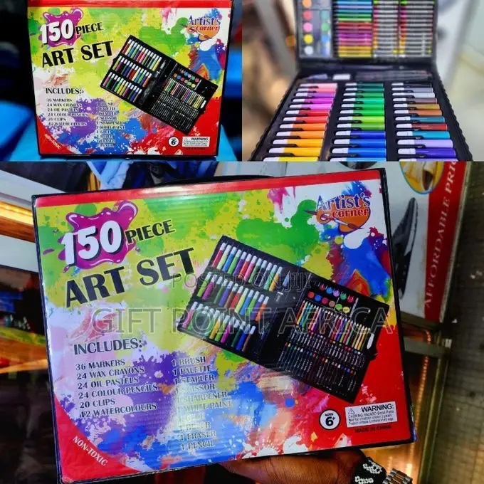 150-Piece Multicolor Kids Art Set Drawing, Painting Coloring Kit