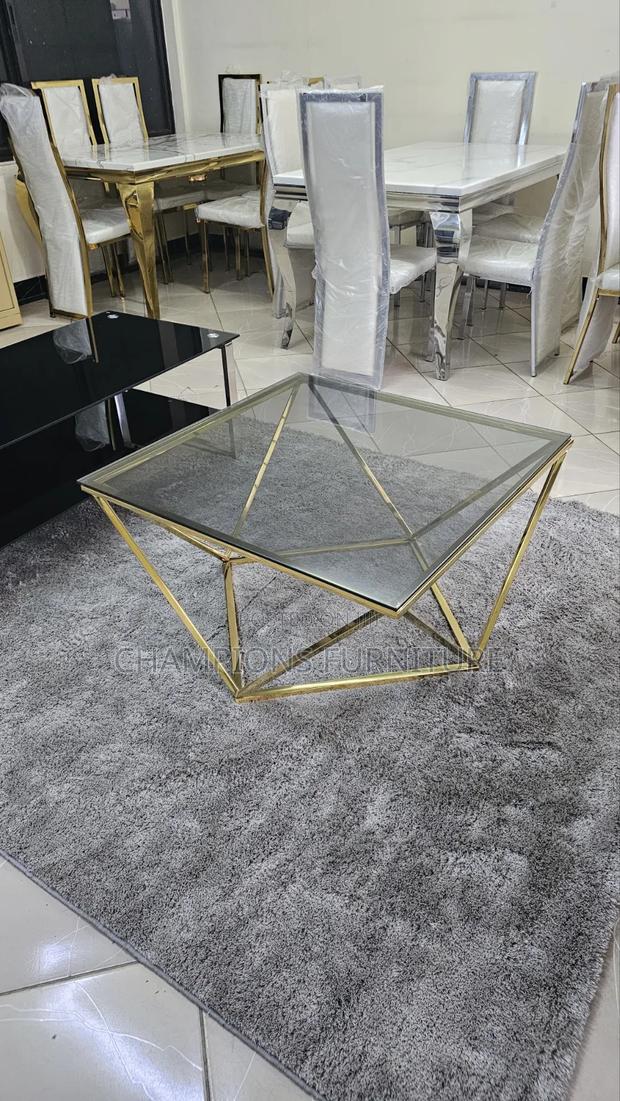 Glass Diamond Coffee Table