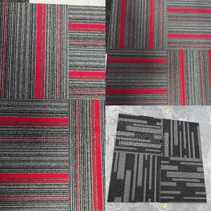 Carpet Tiles Carpet Tiles Red Pattern 50cm by 50cm