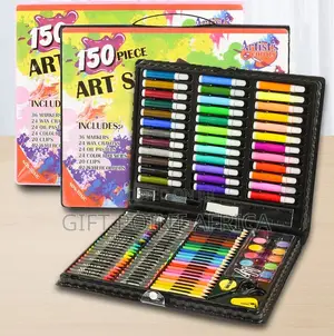 150-Piece Multicolor Kids Art Set Drawing, Painting Coloring Kit