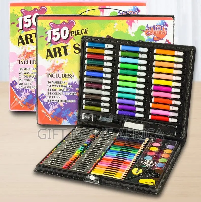 150-Piece Multicolor Kids Art Set Drawing, Painting Coloring Kit