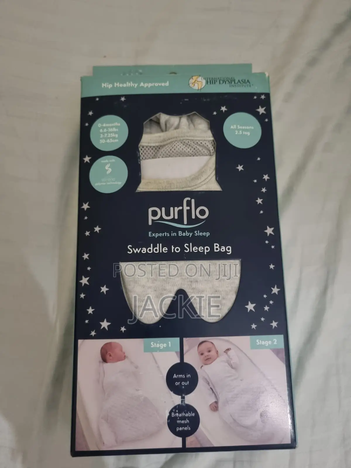 Purflo Baby Swaddle 0-4 Months(all Season 2.5 Tog)