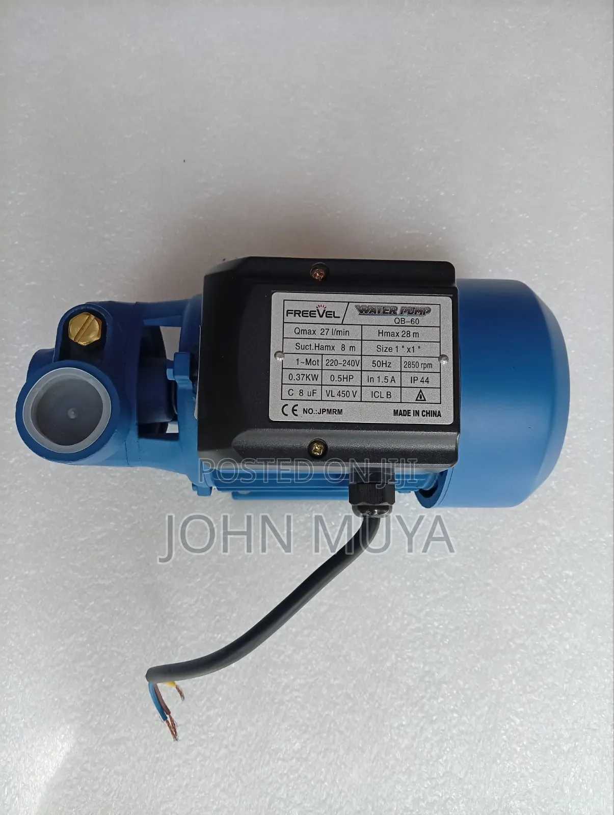 Single Phase 0.5Hp Water Pump Freevel