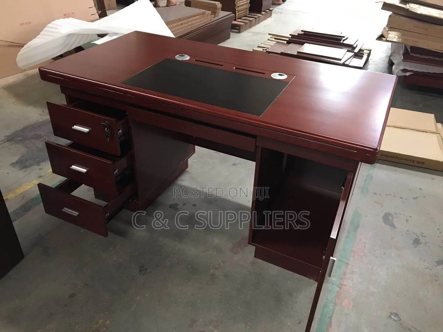 Executive Mahogany Study Table-1200mm