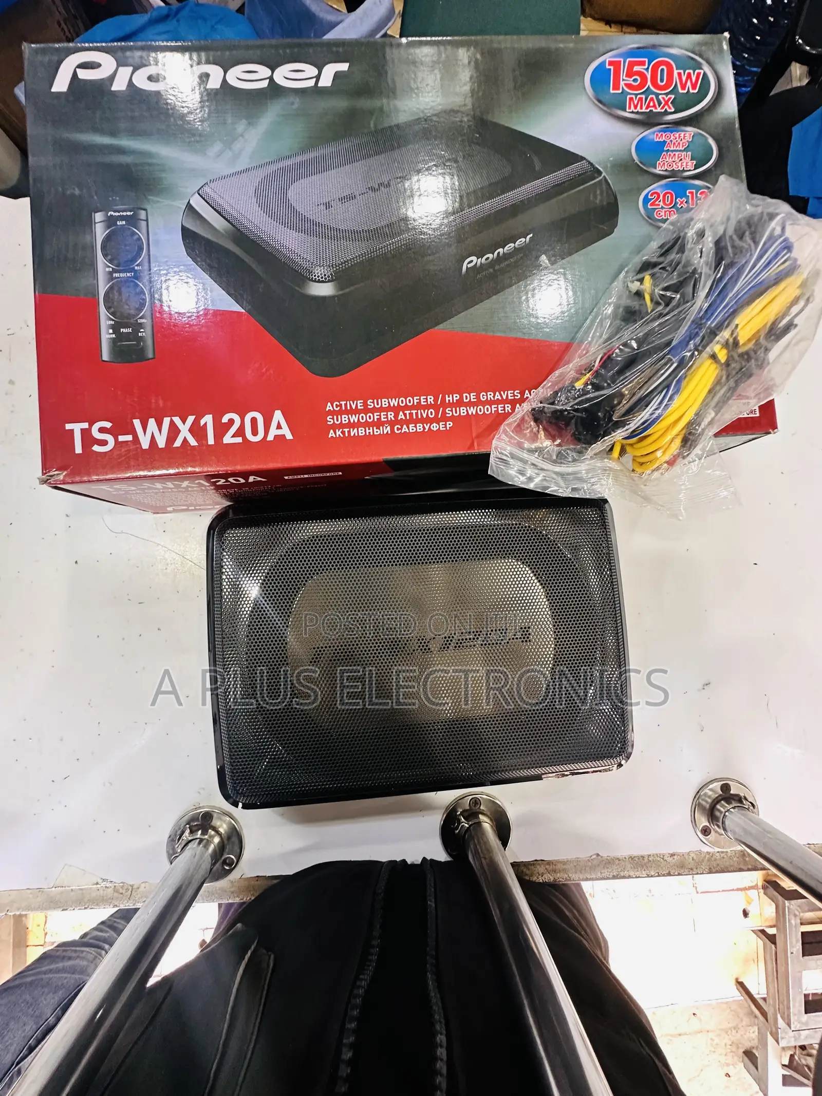 Pioneer Underseat Subwoofer 150W Slim Design Powerful Car Bass