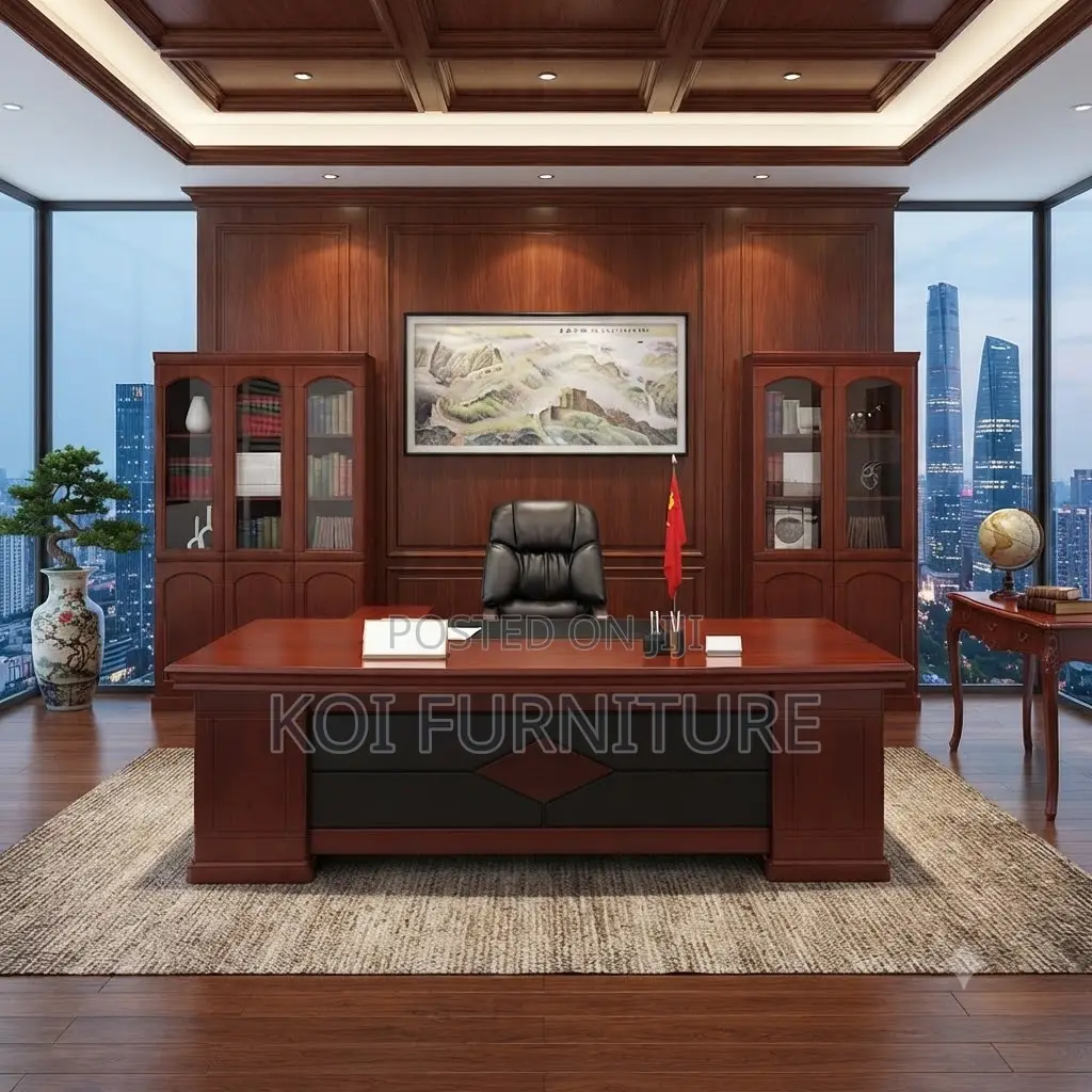Office Desk; 1.8 Meter Executive Office Supremacy Boss Mahogany Desk