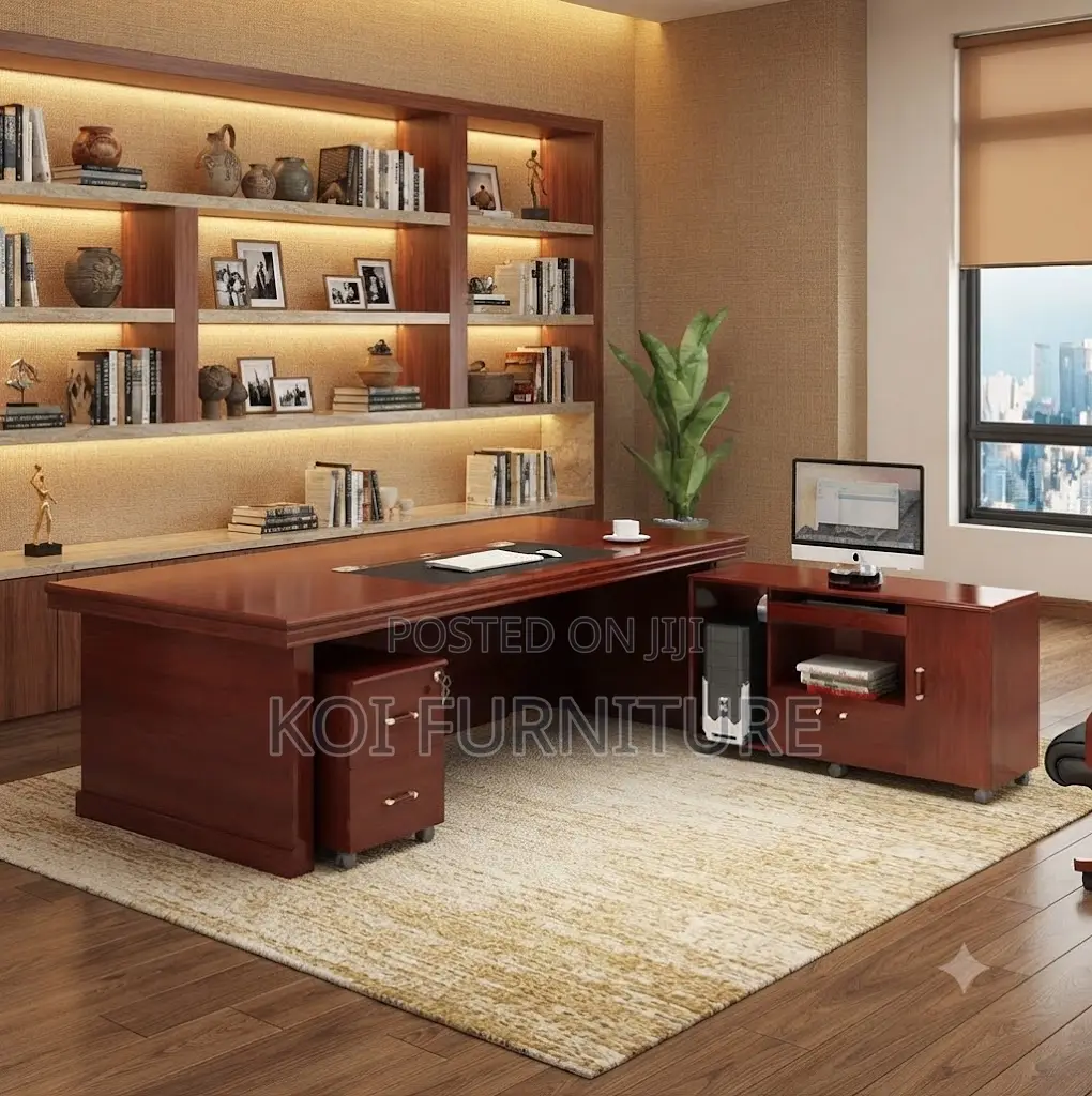 Office Desk; 1.8 Meter Executive Office Supremacy Boss Mahogany Desk