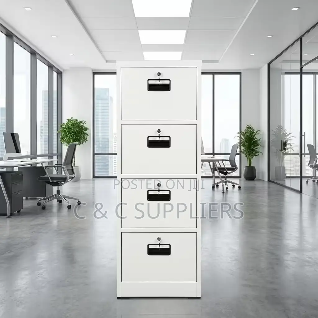 4-Drawer's Filling Cabinet With 4-Keys