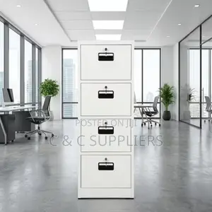 4-Drawer's Filling Cabinet With 4-Keys