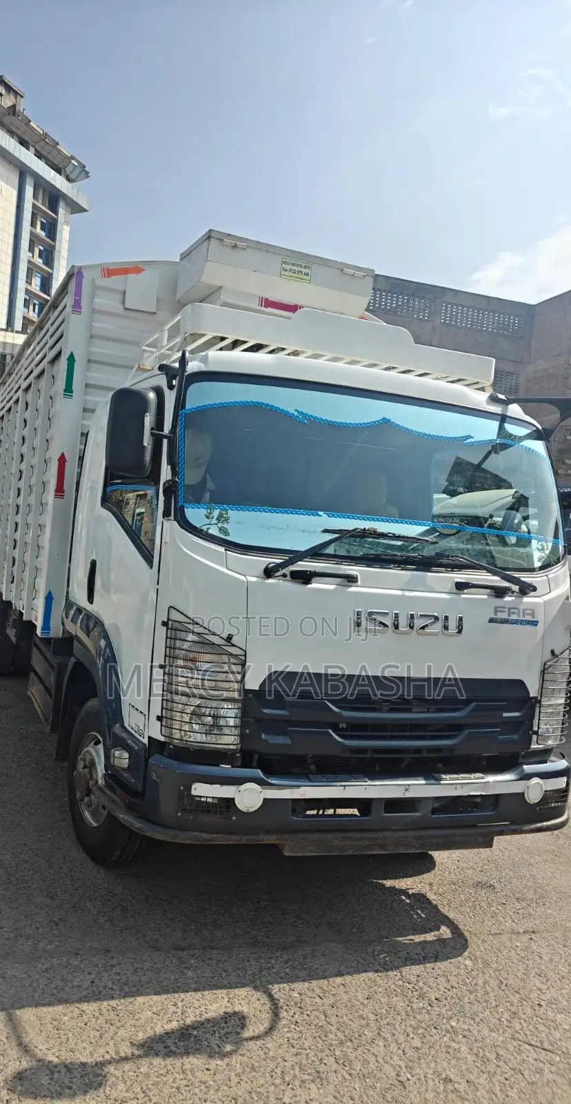 Isuzu FRR White Blue Power