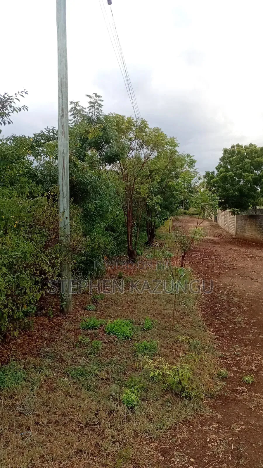 1/4 Acre Plot at Galu Beach, at End of 2nd Beach Row