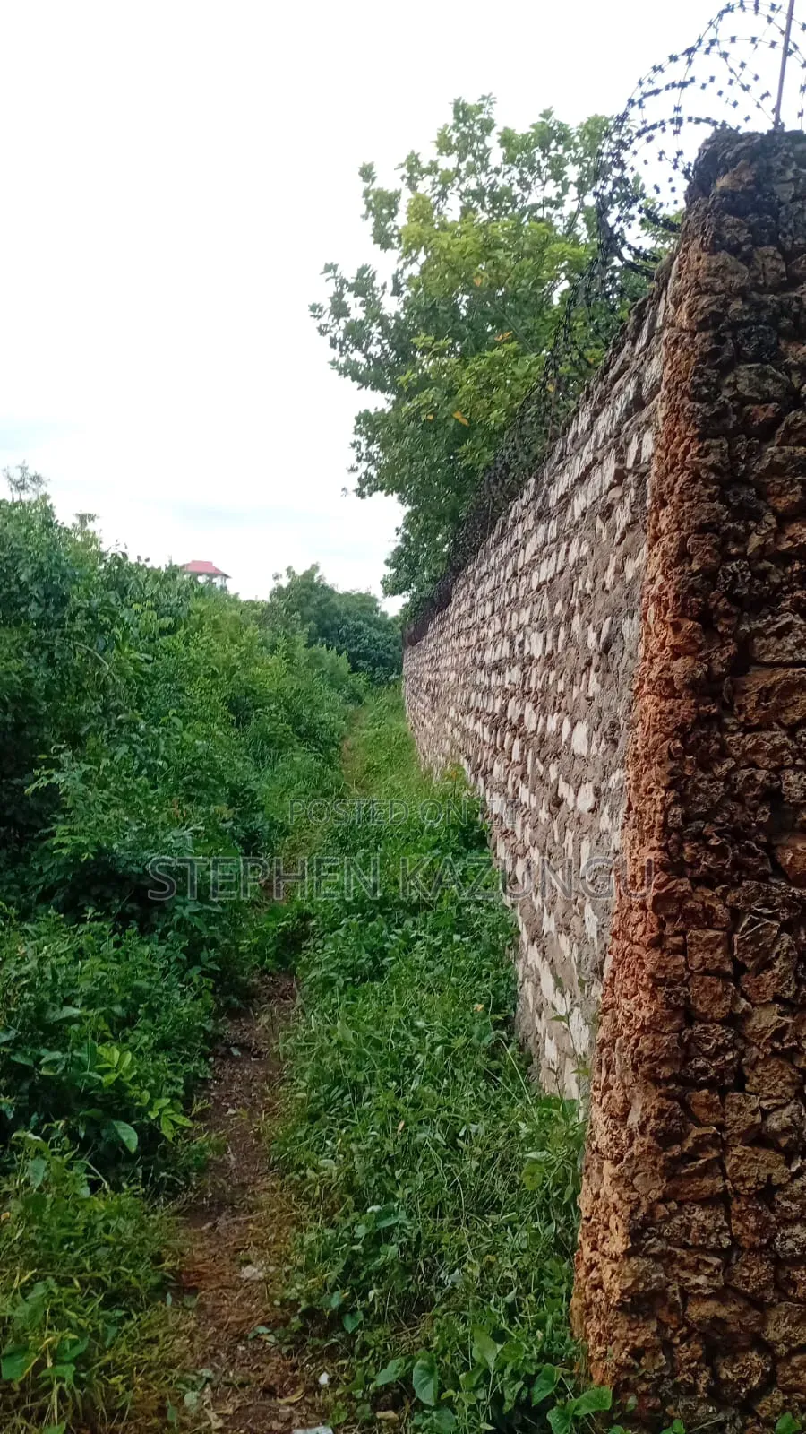 1/4 Acre Plot at Galu Beach, at End of 2nd Beach Row