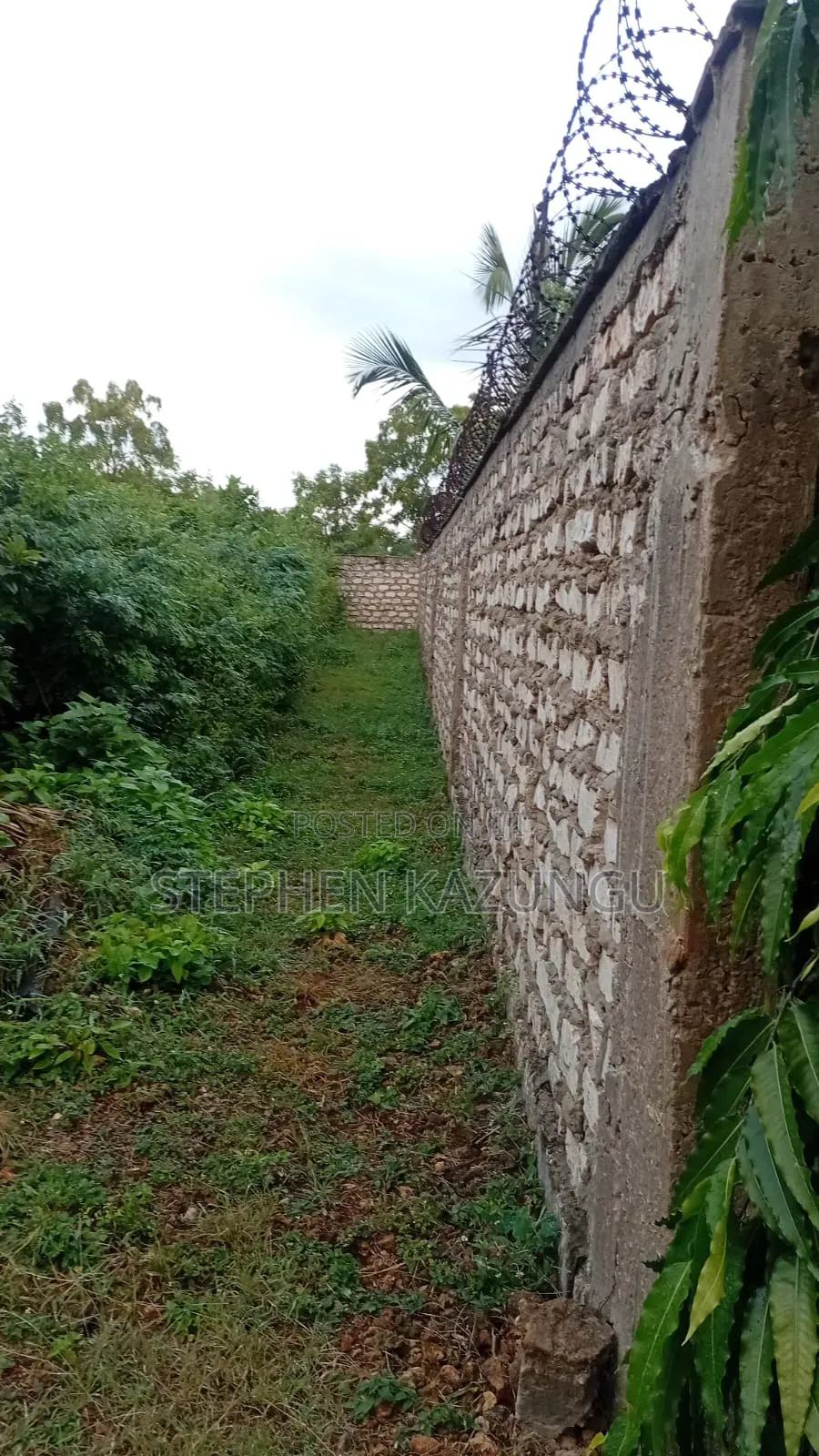 1/4 Acre Plot at Galu Beach, at End of 2nd Beach Row