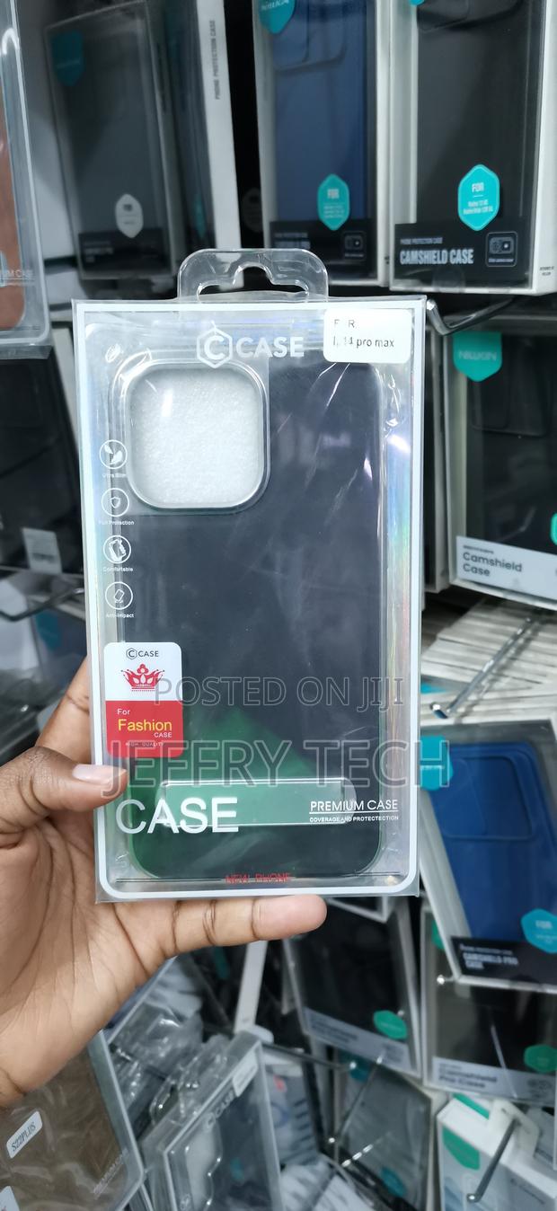 iPhone 14 Pro Max Dark Translucent or Solid Matte Backing Case - main view