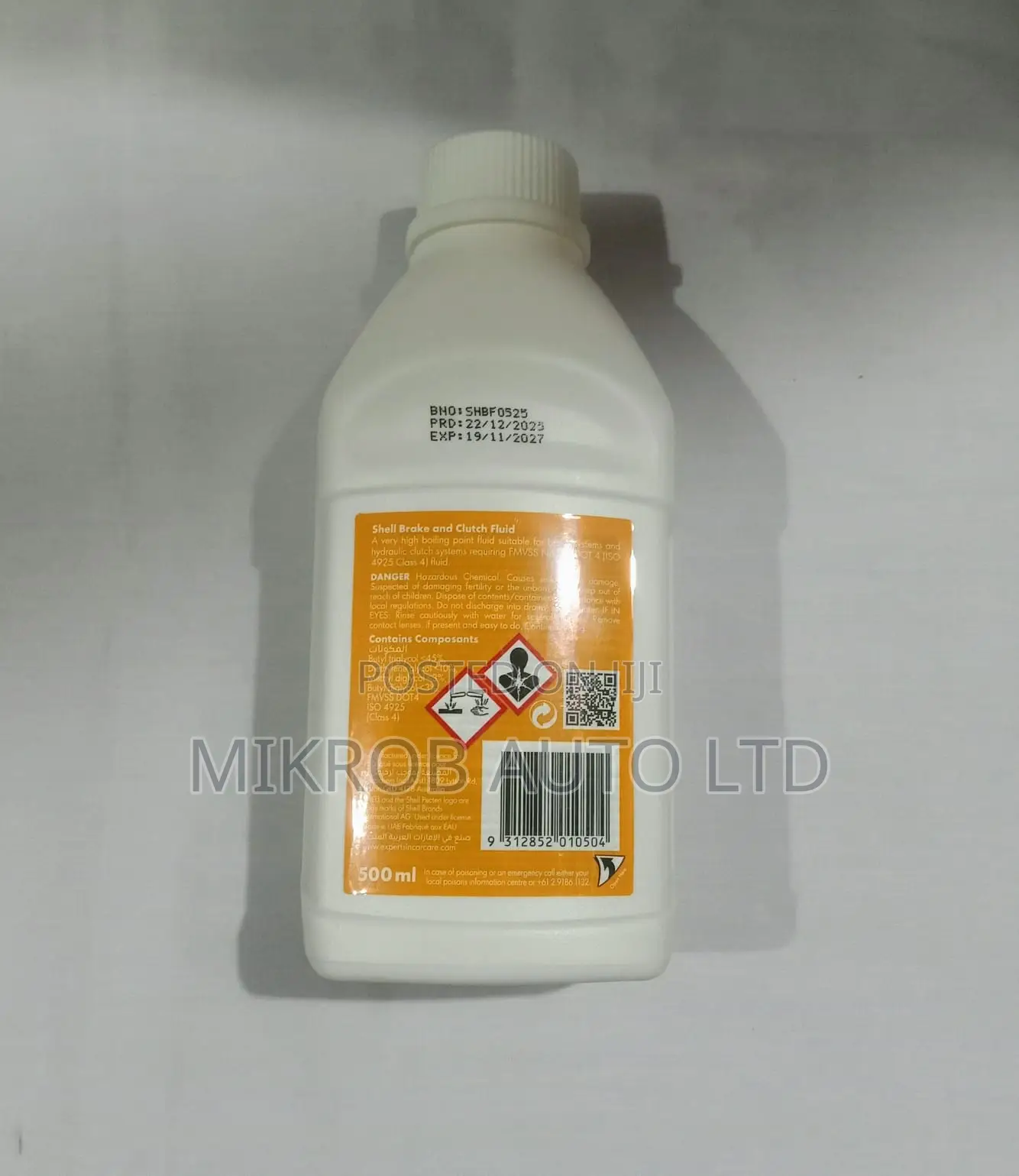 Brake Fluid Shell 500ml