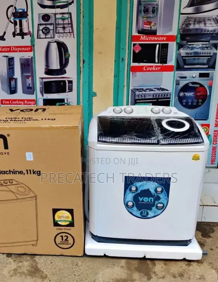 Von 11KG Twin Tub Semi-Automatic Washing Machine