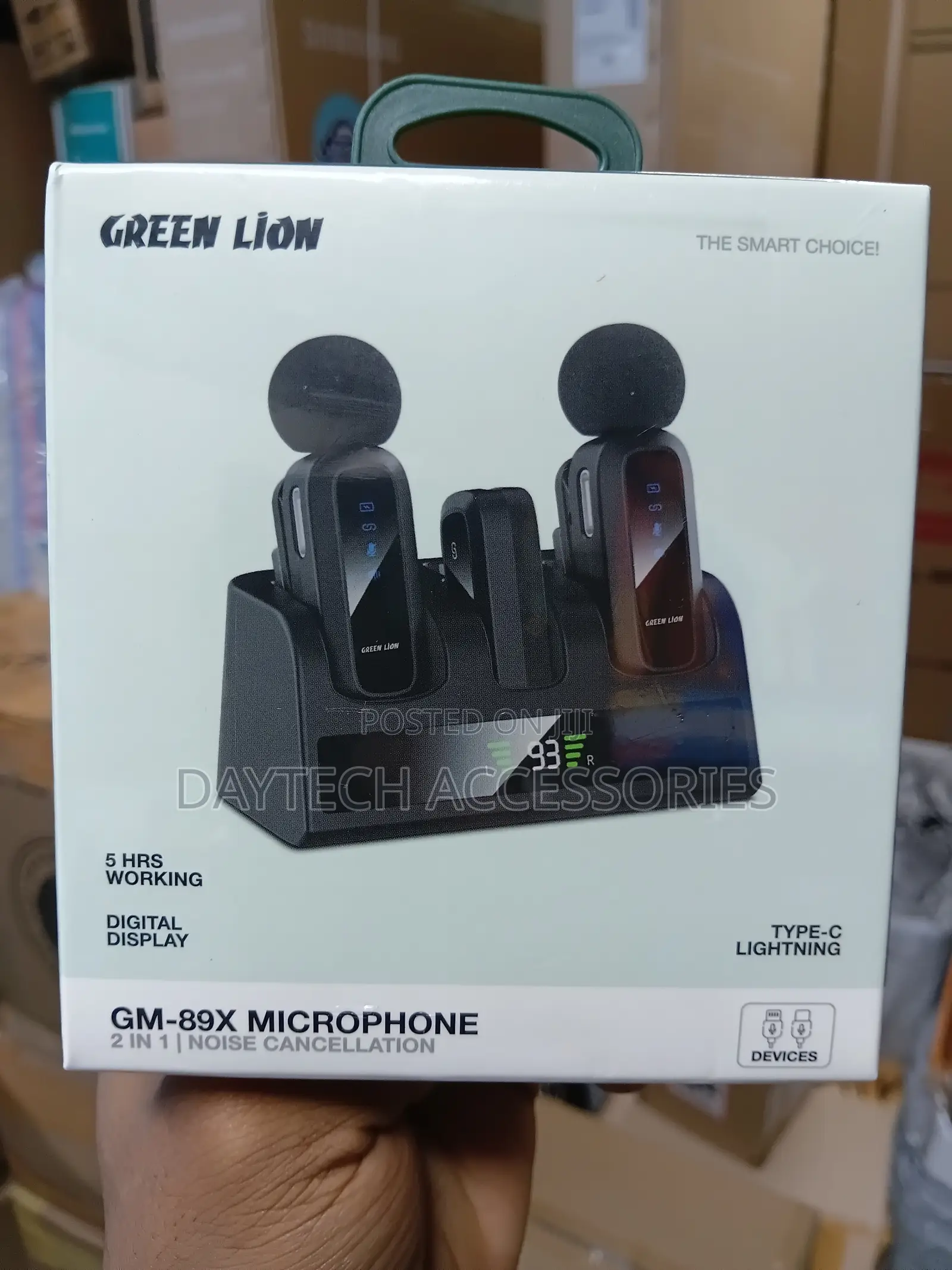 The Green Lion GM-89X 2-in-1 Wireless Microphone.