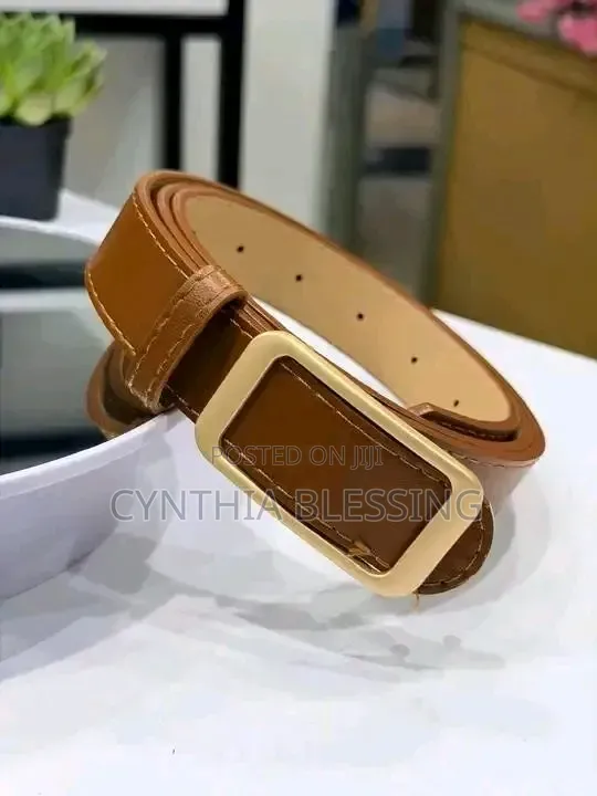 Fashion Belts for Women Leather Brown Black