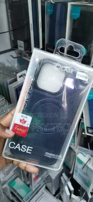 iPhone 14 Pro Max Elegant, Luxury Faux-Leather Finish Cover