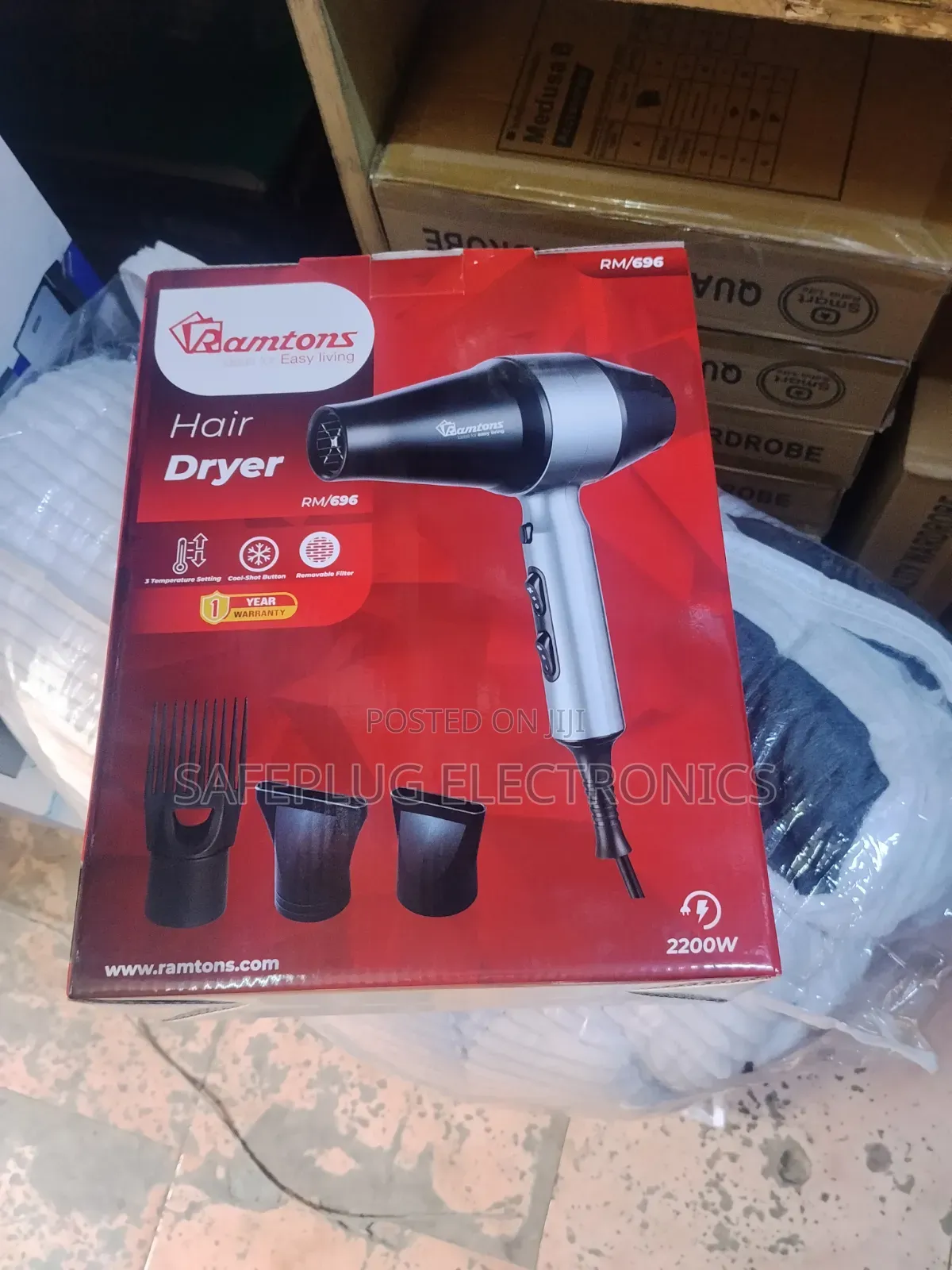 Brand New Ramtons 2200W Professional Hair Dryer