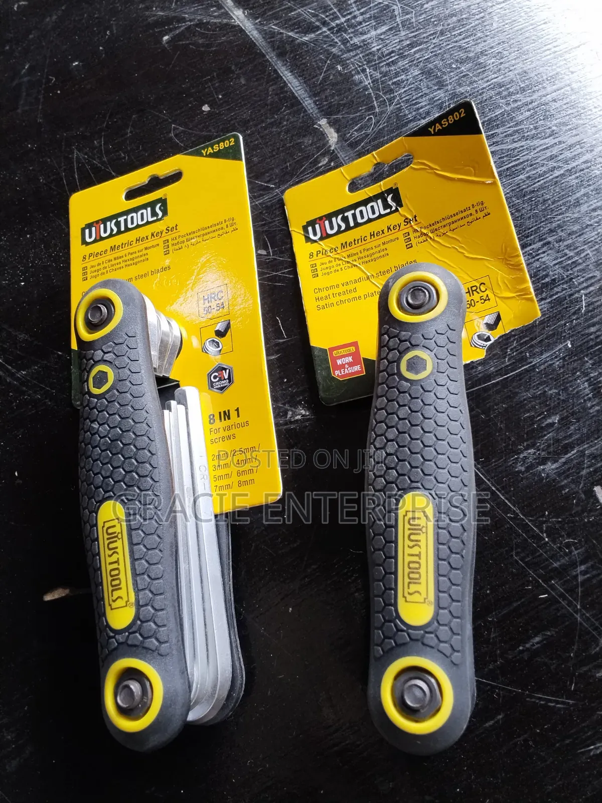 Uyustool 8-Piece Metric Hex Wrench Set