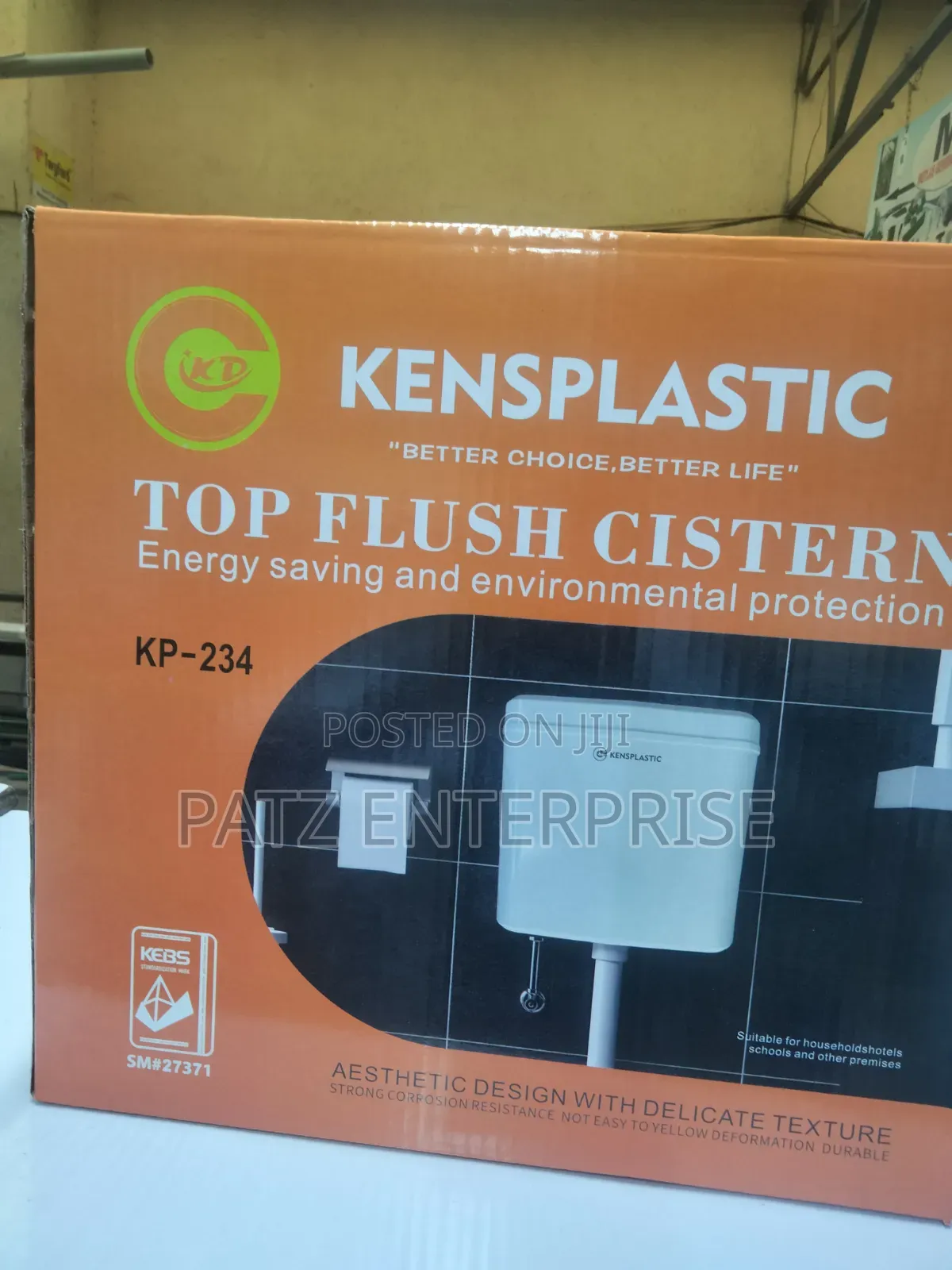 Ken Plastic Top Flush Cistern