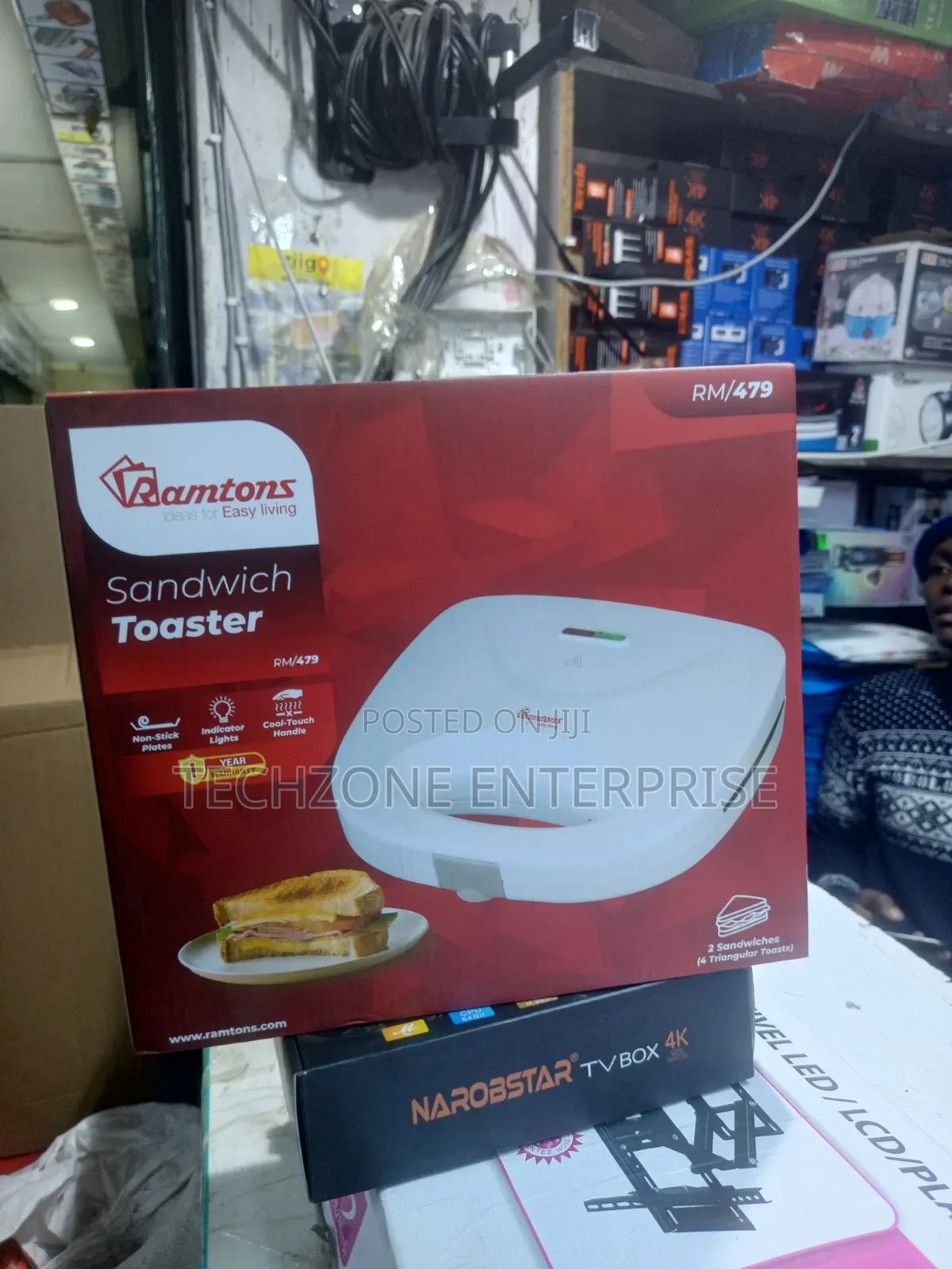 Ramtons RM/479 Sandwich Maker Toaster 