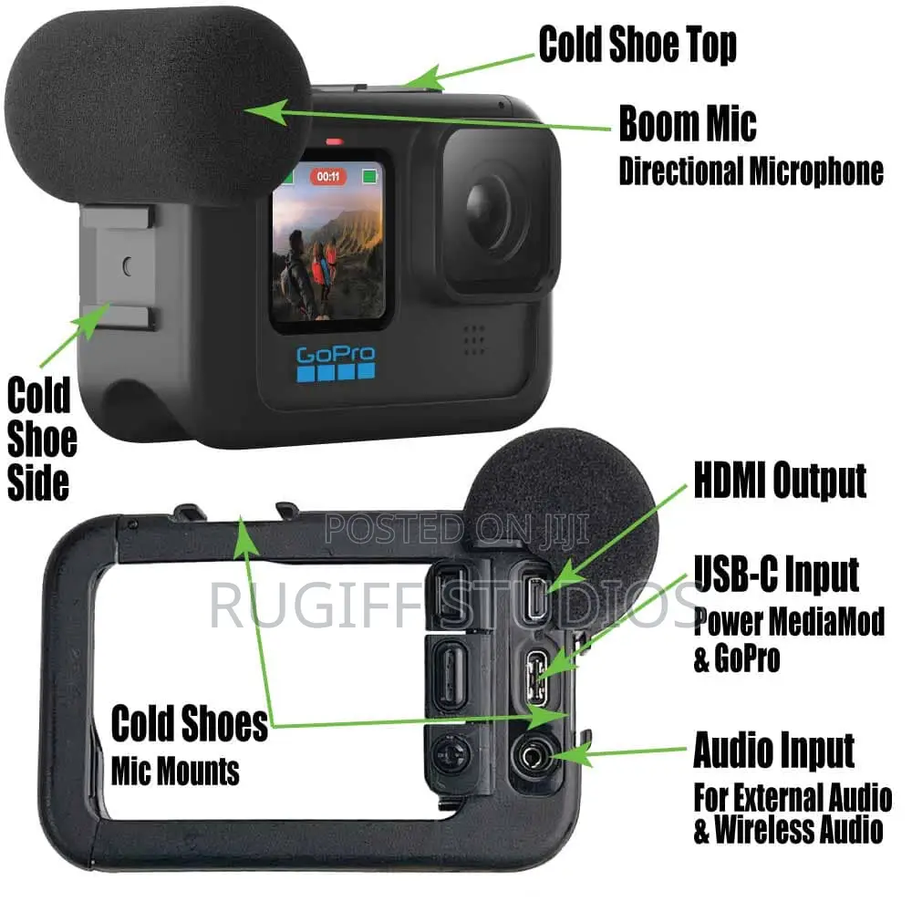 The GoPro Media Mod for HERO9/HERO10/HERO12 Black13