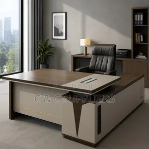 Imported L-Shaped Boss Task Table-180cm