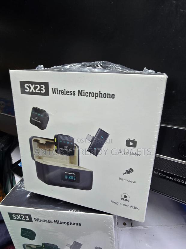 SX23 Wireless Lavalier Microphone With Charging Case - thumbnail 2