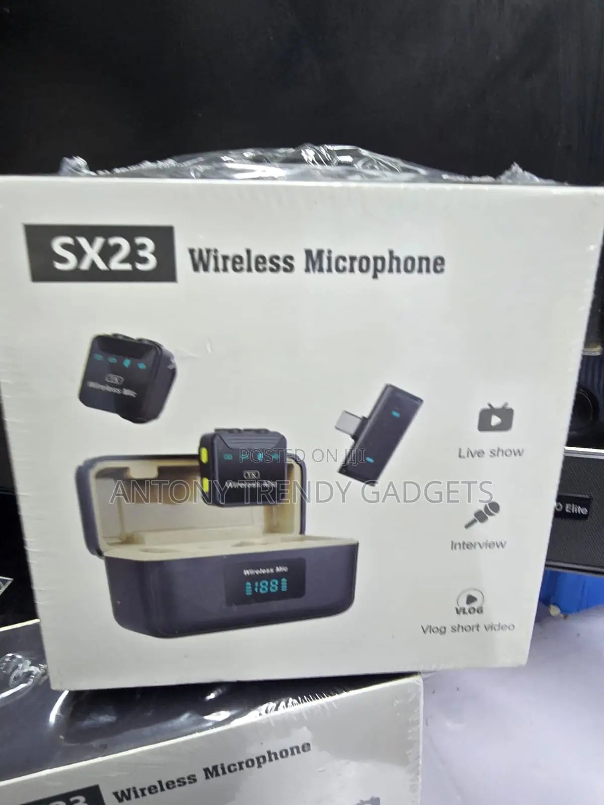 SX23 3-in-1 Wireless Mic for iPhone Android Type-C