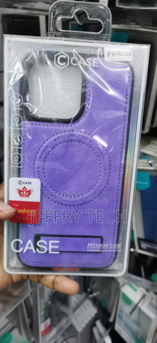 iPhone 14 Pro Max Mocome Premium PU Leather MagSafe Case - main view