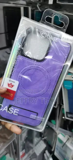 iPhone 14 Pro Max Mocome Premium PU Leather MagSafe Case