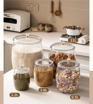 Acrylic Storage Containers Set of 5pcs.