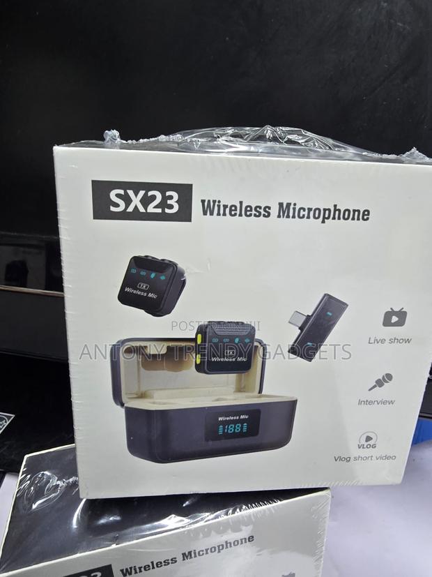 SX23 Dual Wireless Lavalier Mic With 3-in-1 Receiver