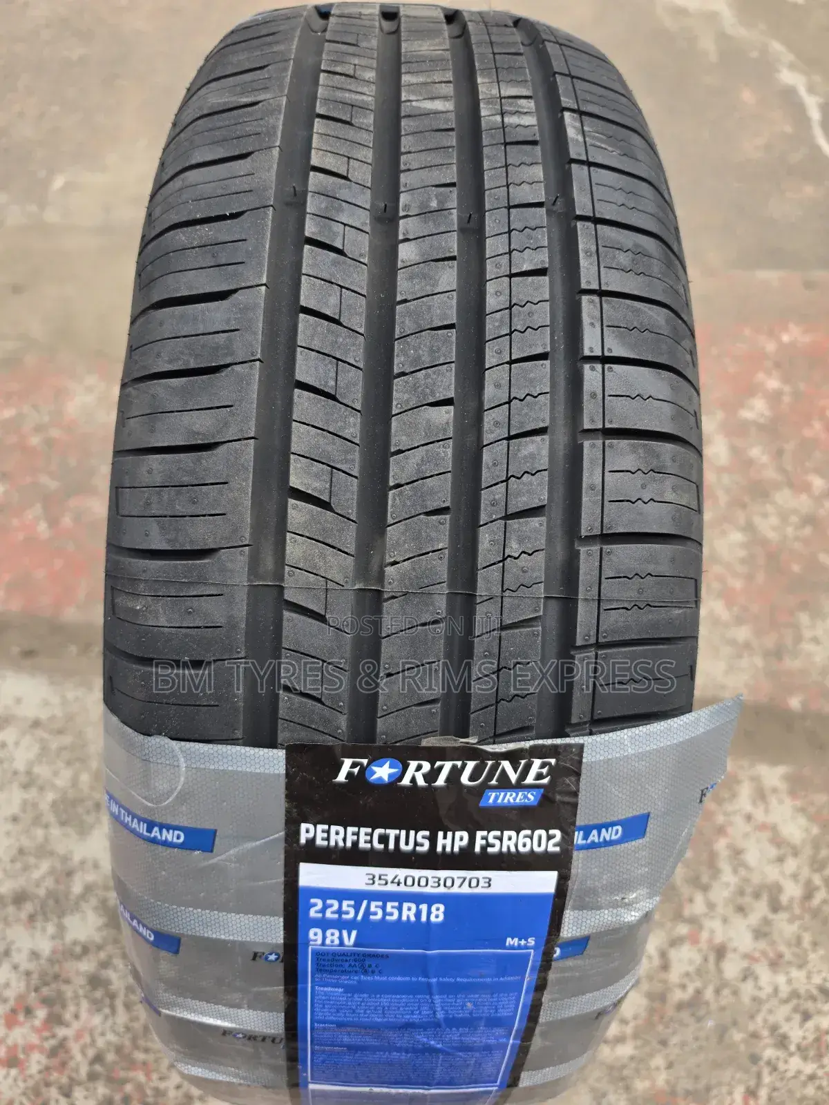 225 /55 R18 Fortune Tires (Highway) Thailand.