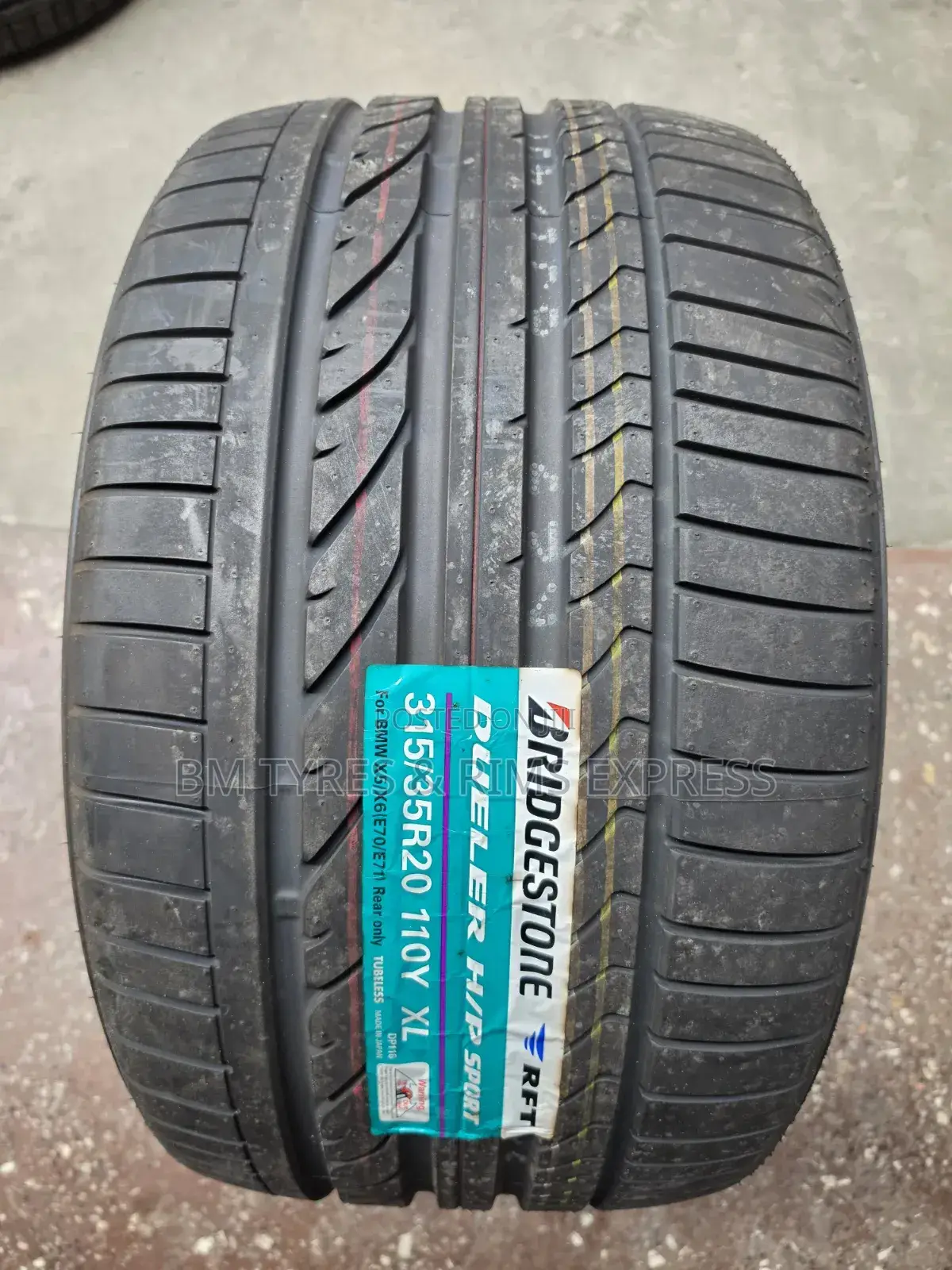 315 /35 R20 Bridgestone Tires (Runflat) Japan.