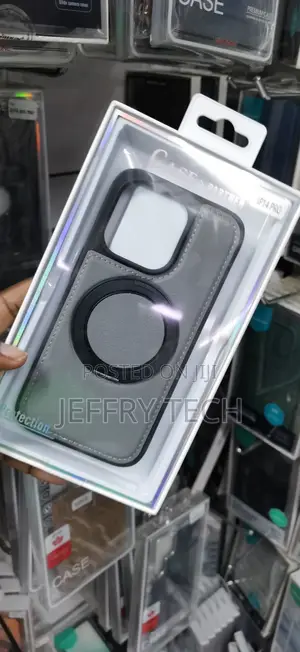 Grey Faux Leather Case Is Designed for the iPhone 14 Pro